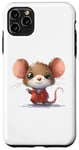 Coque pour iPhone 11 Pro Max animaux drôles, souris incroyable