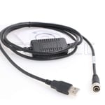 Hirose Cable de transfert de donn¿¿es 6 broches femelle vers USB Doc210 pour Topcon OS-602G ES-605G Sokkia SX CX107 DX Series Total Stations (USB)