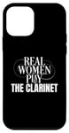 Coque pour iPhone 12 mini Funny Clarinet Player Real Women Play the Clarinet