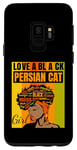 Galaxy S9 Black Independence Day - Love a Black Persian Cat Girl Case
