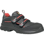 Sandale de sécurité Oak Taille 42 noir/rouge cuir lisse S1P src esd EN 20345
