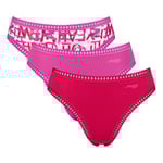Sloggi Trosor 3P GO Crush High Leg Briefs Rosa bomull X-Small Dam