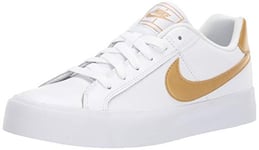 Nike Femme WMNS Court Royale AC Chaussures de Tennis, Blanc (White/MTLC Gold 109), 44.5 EU
