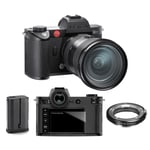 Leica SL2-S Kit with 24-70mm f2.8 Vario-Elmarit-SL ASPH +L Lens Adapter+ Battery + Glass protection