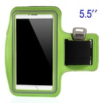 Løpearmbånd med Reflekterende kant - Sportsarmbånd - Grønn (Maks. Mobil: 151 x 80 x 10 mm)