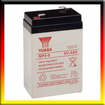 Yuasa Batterie rechargeable NP4-6 au plomb 6 V – 4 Ah, NP4–6, NP4.5–6, 6 V 4,5 Ah