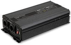 Goobay 58992 Convertisseur de Tension 12v 220v 230v 3000w avec connecteur USB A pour Camping Car au Panneau Solaire / Transformateur 220v 12v / Power Inverter ac/dc