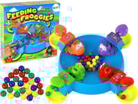 Leantoys Hungry Frogs Arkadspel Mata Grodorna Med Kulor