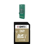 Pack Support de Stockage Rapide et Performant : Clé USB - 2.0 - Série Licence - Harry Potter Slytherin - 16 Go + Carte MicroSD - Gamme Elite Gold - Classe 10-32 GB