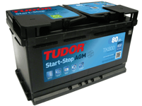 Startbatteri Tudor TK800 Start-Stop AGM 80 AH