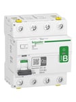 Schneider Electric Acti9 rccb earth leakage protection 4p 63a 300ma b-class-si super immun ac/dc for inst with 3p speed drive and inverter due to dc current