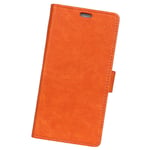 Mipcase Flip Phone Case for LG X Power 3, Classic Simple Series Wallet Case with Card Slots, Leather Business Magnetic Closure Notebook Cover for LG X Power 3 (Orange)