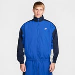 Nike Träningsjacka Club Woven Oversized - Blå/Obsidian/Vit, storlek Medium