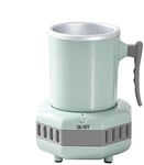 New Smart Beverage Cooler Cup Fast Cooler Electric Cooling Mug Mini Desktop Refrigerator for Cola Wine (Green)