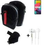  Holster / Shoulder + earphones for Samsung Galaxy M53 5G Bag Extra Belt Case