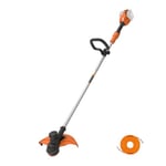 WORX WG183E.9 36V (40V MAX) Dual Battery Cordless 33cm Grass Trimmer Strimmer Line Strimmers Edge Cutter - (Tool only - Battery & Charger Sold Separately) Black