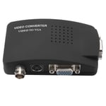 BNC Svideo To VGA HD Converter Adapter For Computer PC Monitor UK EU Plug FST