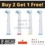 Interspace Power Tip IP17 Toothbrush Heads compatible ORAL B Braun 4 Brush Heads