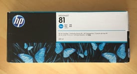 Genuine HP 81 Ink - CYAN C4931A / FOR DESIGNJET 5000 5500 (INC VAT) BOXED