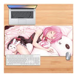 Mouse Pad Guilty Crown Mouse Mat Size (900 X 400 Mm), Anime Mouse Pad Design Stitched Edges, For Office And Gaming, Mousepad With Non-Slip Rubber Base, E