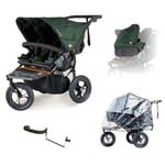 Out n About nipper double v5 Sycamore Green newborn and toddler starter bundle