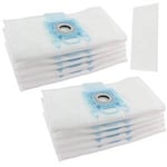SPARES2GO Type G Dust Bags & Micro Filters for Bosch Vacuum Cleaners (Pack of 10 Bags + 2 Filters)