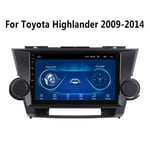 SADGE 10,1 Pouces Android Navigation GPS Lecteur Autoradio vidéo Radio stéréo Voiture - pour Toyota Highlander 2009-2014, avec Bluetooth WiFi Dsp Mp3 écran Tactile