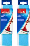 Vileda Magic Mop Refill, Blue, Pack of 2