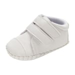Baby Boy Pu Shoes Casual Sneakers Toddler Soft Soled White 0-6months