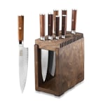 Knife Set with Block Professional, 8-Piece Set VG10 Japanese Damascus Chef Knife Set, Octagonal Mahogany Handle,for Chef Kitchen Knife Sets, High-Quality 67-Layer Super Steel, Hardness 62 HRC