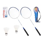 Badmintonset: 2 Racketar, Fjäderbollar, Väska