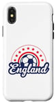 Coque pour iPhone X/XS Ballon de football Euro Star Angleterre