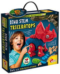 Lisciani - I'm a Genius Science - Dinosaure A Assembler - Triceratops - Jeu De Construction - Puzzles Et Stickers Inclus - Jeu Educatif Et Scientifique - Pour Enfants à partir de 5 ans