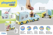 Playmobil 71325 1.2.3: Doughnut Truck with Stacking and Sorting Feature, playset