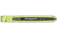 Original Greenworks plaque de guidage pour tronçonneuse (guide de rechange de 40 cm adapté aux tronçonneuses GD40CS40 et GD40CS18 de la série 40V de chez Greenworks)