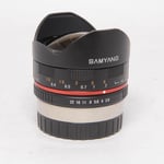 samyang Used Samyang 8mm f/2.8 UMC Fisheye - Fujifilm X-Mount Black