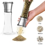 Banne Salt and Pepper Grinder Set,Banne Premium Stainless Steel Manual Mill, Shakers with Adjustable Coarseness(2 Pack)