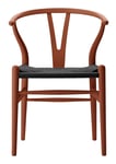 CH24 Y-Chair Soft/Black - Terracotta