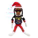 Snoop On A Stoop Jultomte Docka Svart Tomte Docka 118 Tum Handgjord Hip Hop Docka Plysch Leksaker Presenter För Hem Trädgård Dog red