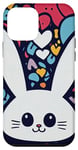 Coque pour iPhone 12 mini Happy In Love – Lapin super mignon Chibi Anime Bunny Rabbit