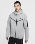 Nike Sportswear Tech Fleece Windrunner Zip Hoodie Sz L Grey Heather Black