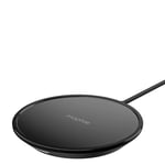Mophie wireless charging pad mini - 7.5W Fast Charging - Made for Apple iPhone and AirPods - Polished Finish - Black (UK Plug)