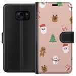 Samsung Galaxy S7 Svart Plånboksfodral Klassisk Julfest