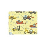 Boy's Toy Heavy Machines Cartoon Machinery Excavator Truck and Loader Rectangle Non Slip Rubber Comfortable Computer Mouse Pad Gaming Mousepad Mat with Designs for Office Home Woman Man