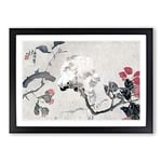 Big Box Art Cockatoo by Ren Yi Framed Wall Art Picture Print Ready to Hang, Black A2 (62 x 45 cm)