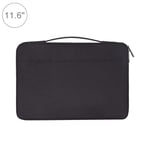 JIALI Laptop Sleeve Case Portable 11.6 inch Fashion Casual Polyester + Nylon Laptop Handbag Briefcase Notebook Cover Case, For Macbook, Samsung, Lenovo, Xiaomi, Sony, DELL, CHUWI, ASUS, HP(Black)
