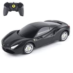 TURBO CHALLENGE - Ferrari 488 GTB - RC Prestige - 095607 - Voiture Télécommandée - Noir - 1/24 - Piles Non Incluses - Plastique - À Partir de 6 Ans