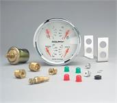Autometer AUTO1310 oljetryck/vattentemp/volt/tankmätare 127mm Arctic White elektrisk
