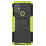 VGANA Case for MOTO Motorola G50, Anti-Fall [Tough Armor Series] Protective Cover with Foldable Holder. Green