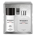 EVAFLORPARIS Whisky Sport Coffret pour Homme Eau de Toilette 100 ml + Déodorant 150 ml + Money clip Vaporisateur Spray Parfum Homme 250 ml